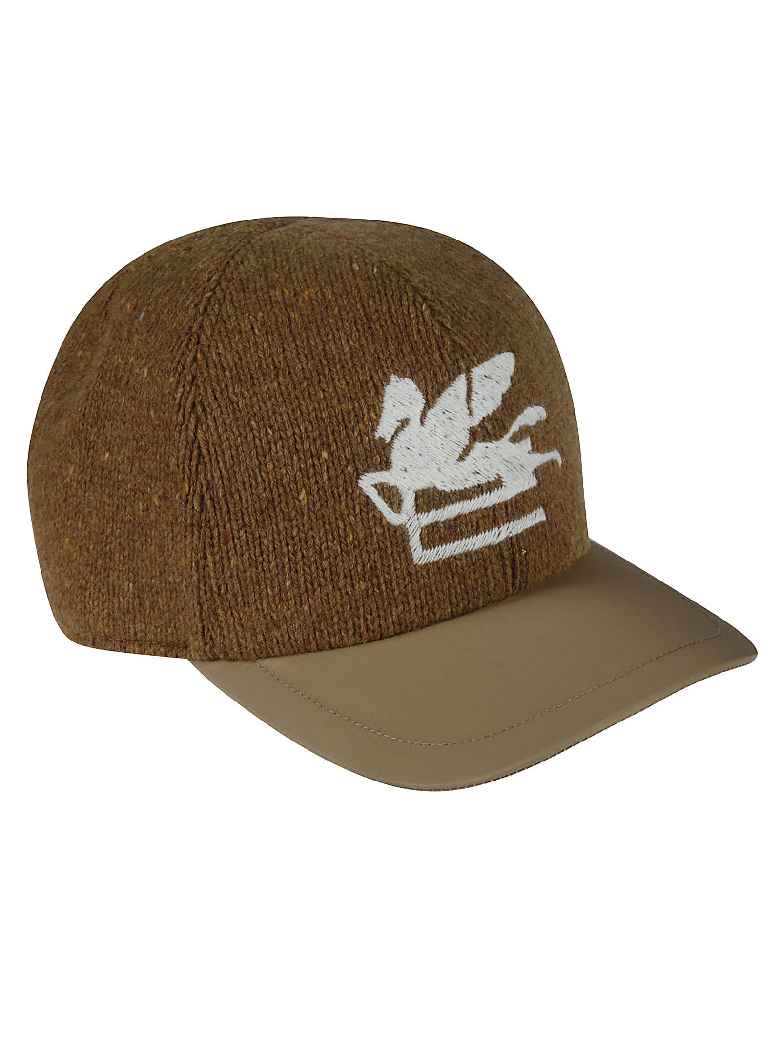 Click to view more detailed imagery on our partner's website Etro Logo Embroidered Woven Cap In Brown