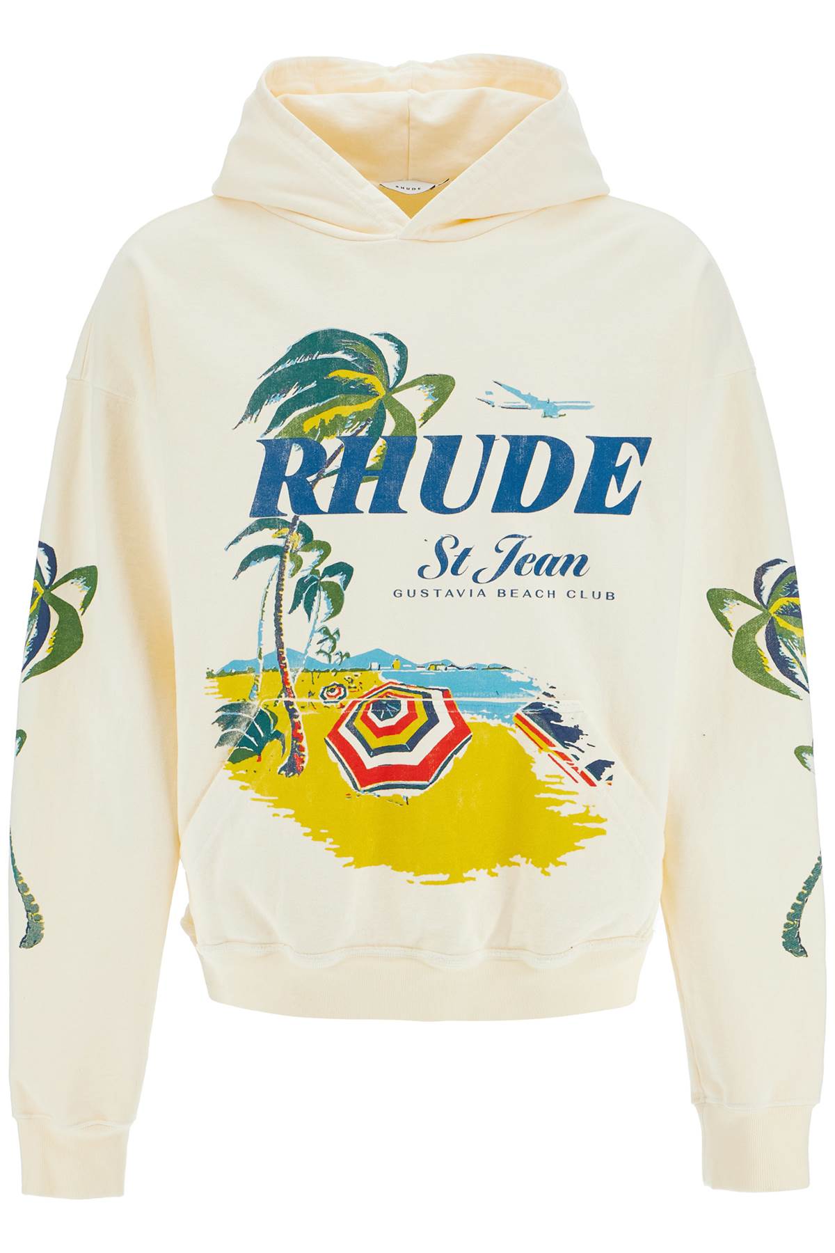 RHUDE BEACH CLUB PRINTED HOODIE