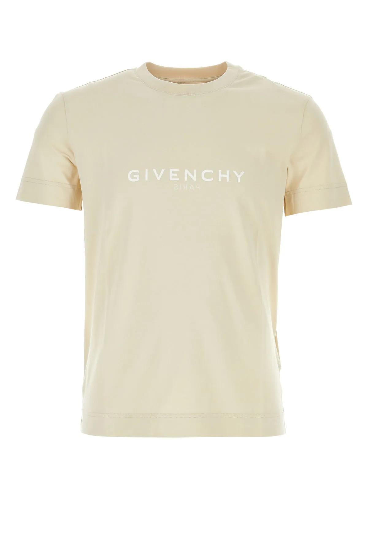 Givenchy Sand Cotton T-shirt In Neutral