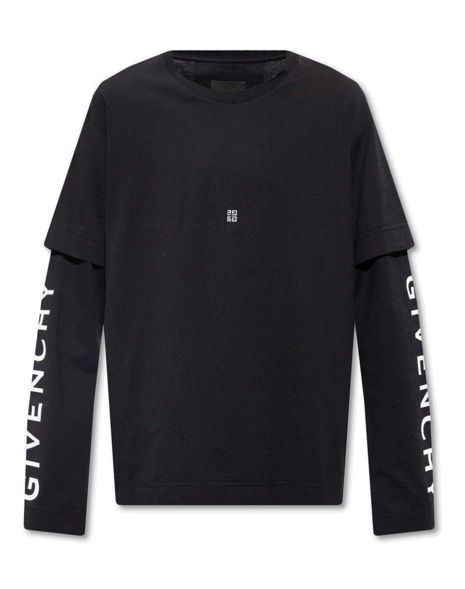 Givenchy 4g Embroidered Long-sleeved T-shirt