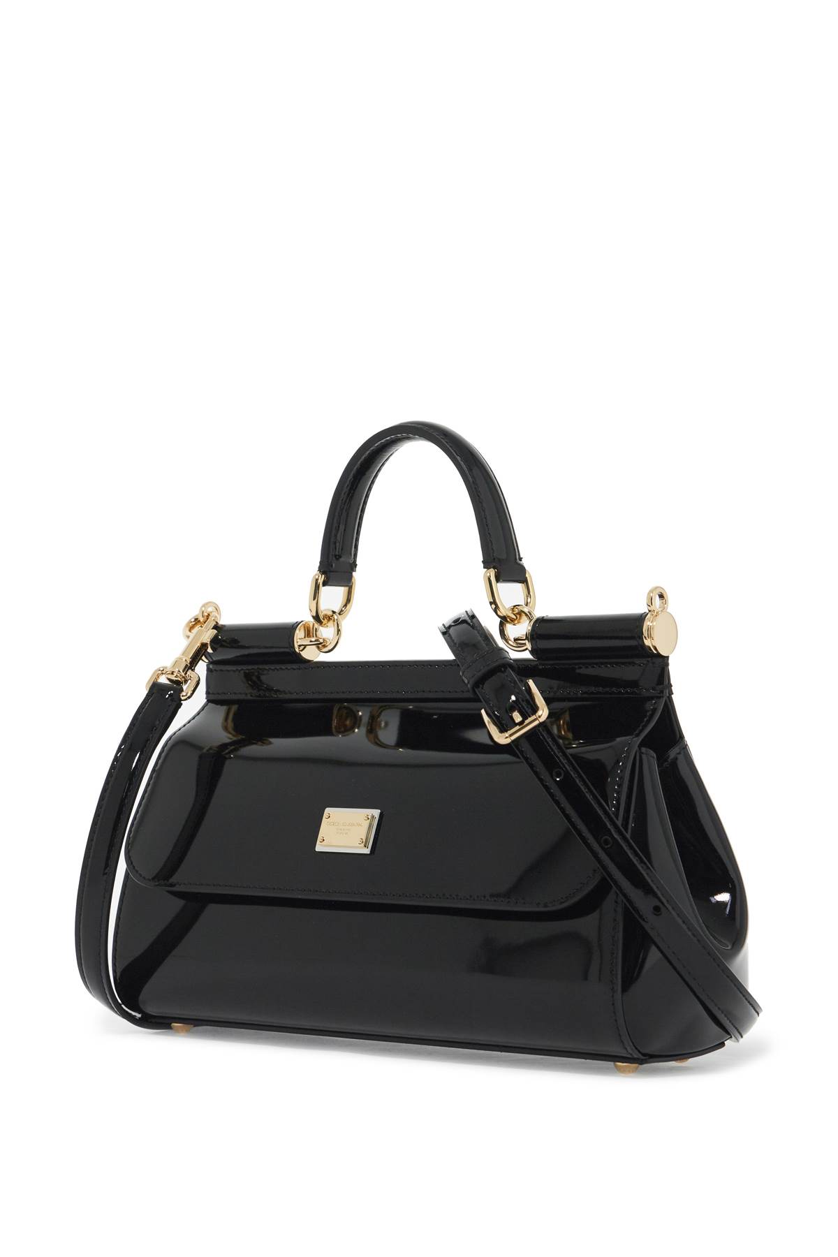 Shop Dolce & Gabbana Extended Sicily Handbag With Elong In Nero (black)