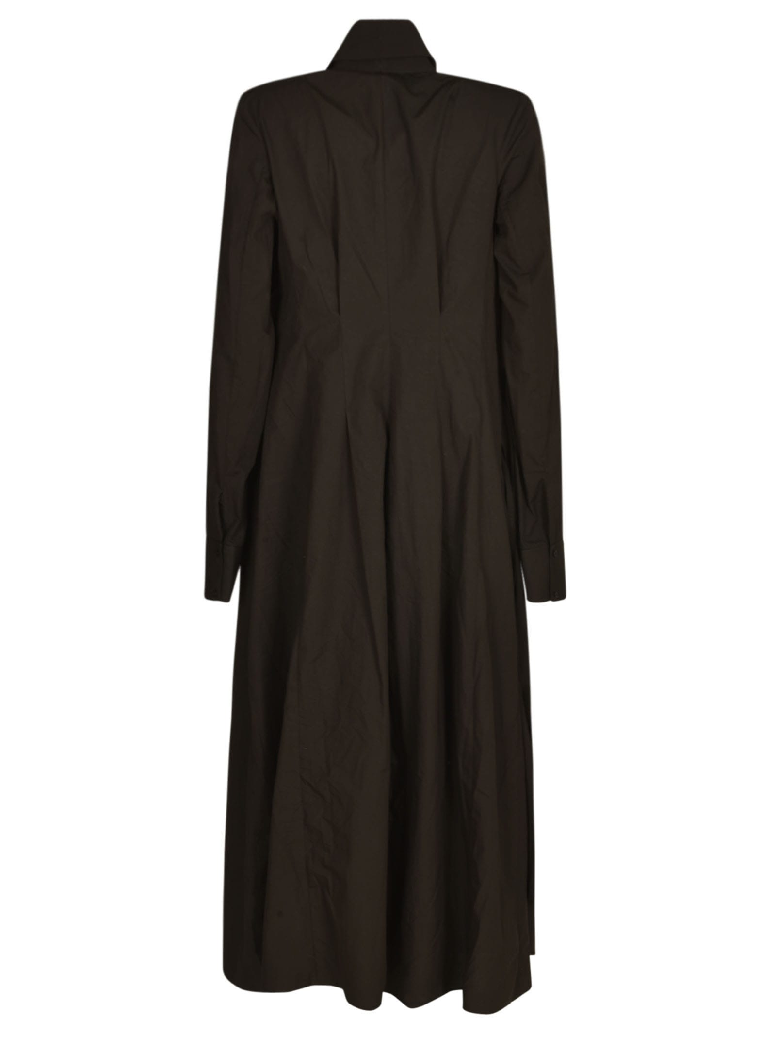 Shop Marc Le Bihan Loose-fit Asymmetric Shirt Dress In Black