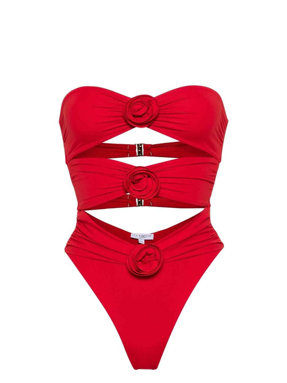 Shop La Reveche Red Vesna One Piece Swimsuit