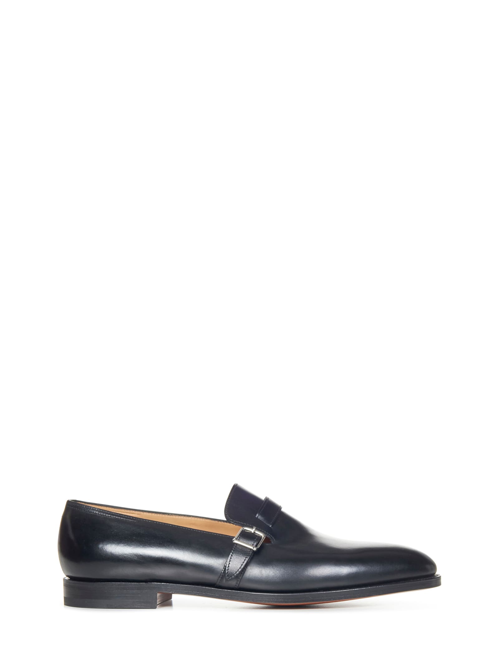 Shop John Lobb Loafers In Black