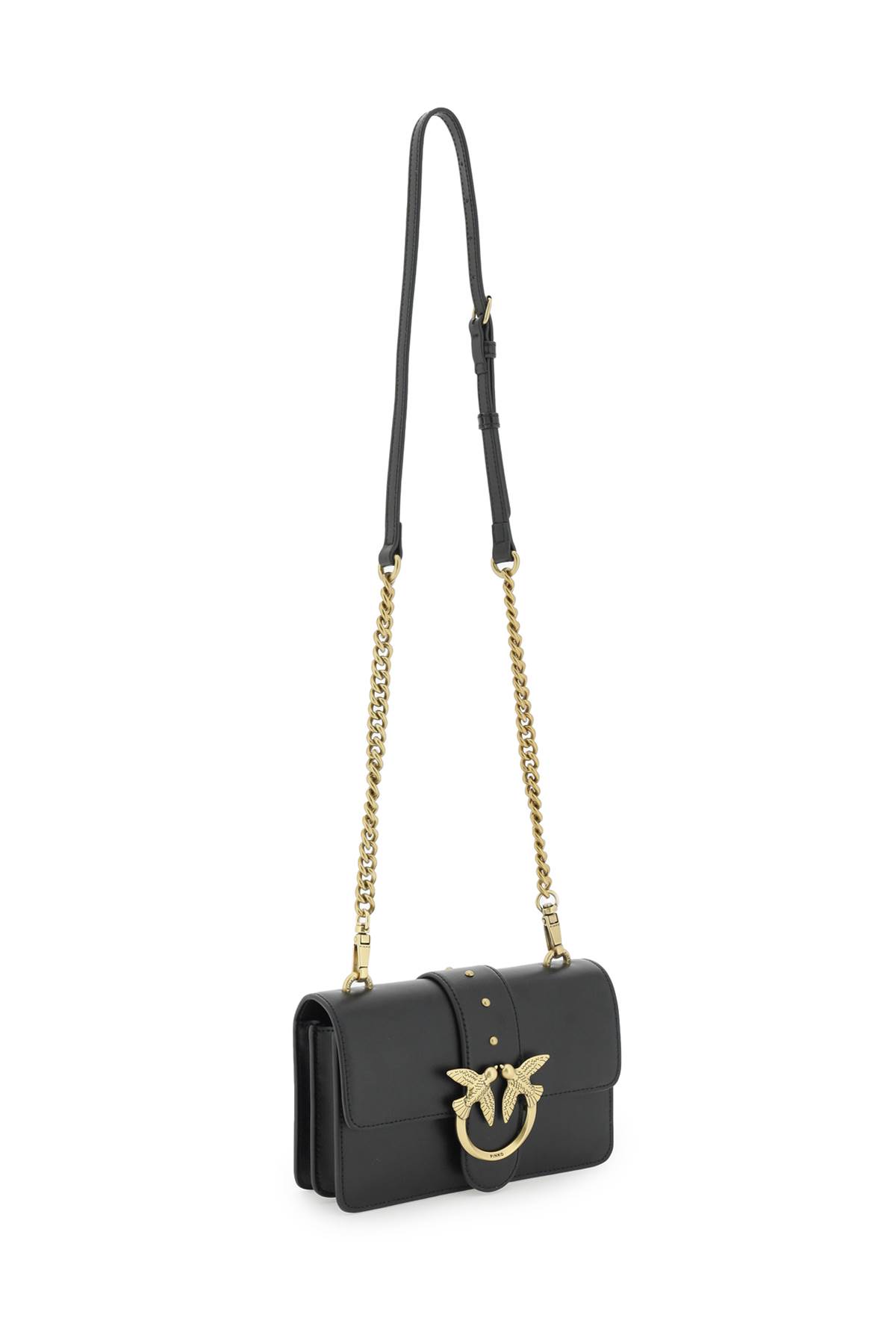 Borsa Donna Pinko Love Classic Icon Simply 13, Colore Nero, 27x15x7 Cm, Pelle, Elegante