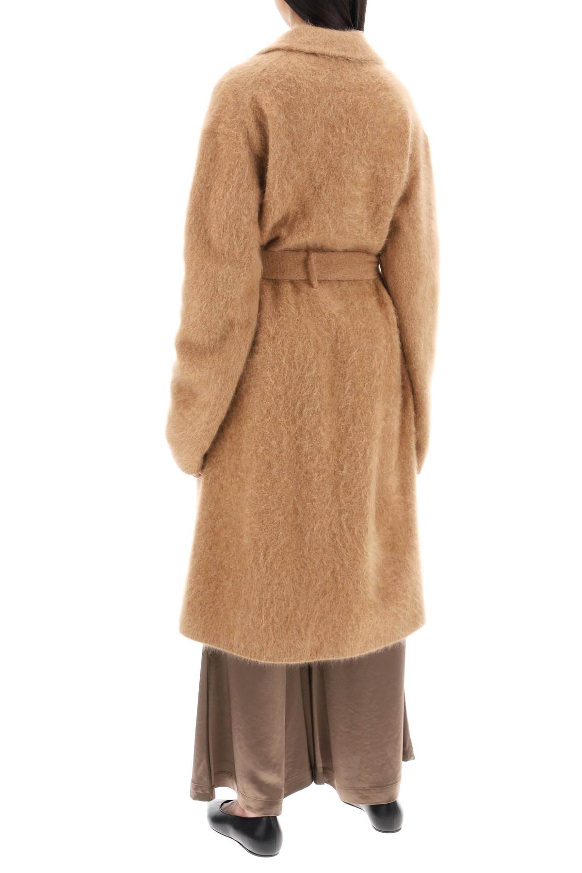 Shop Guest In Residence Brushed Cashmere Coat In Almond (brown)