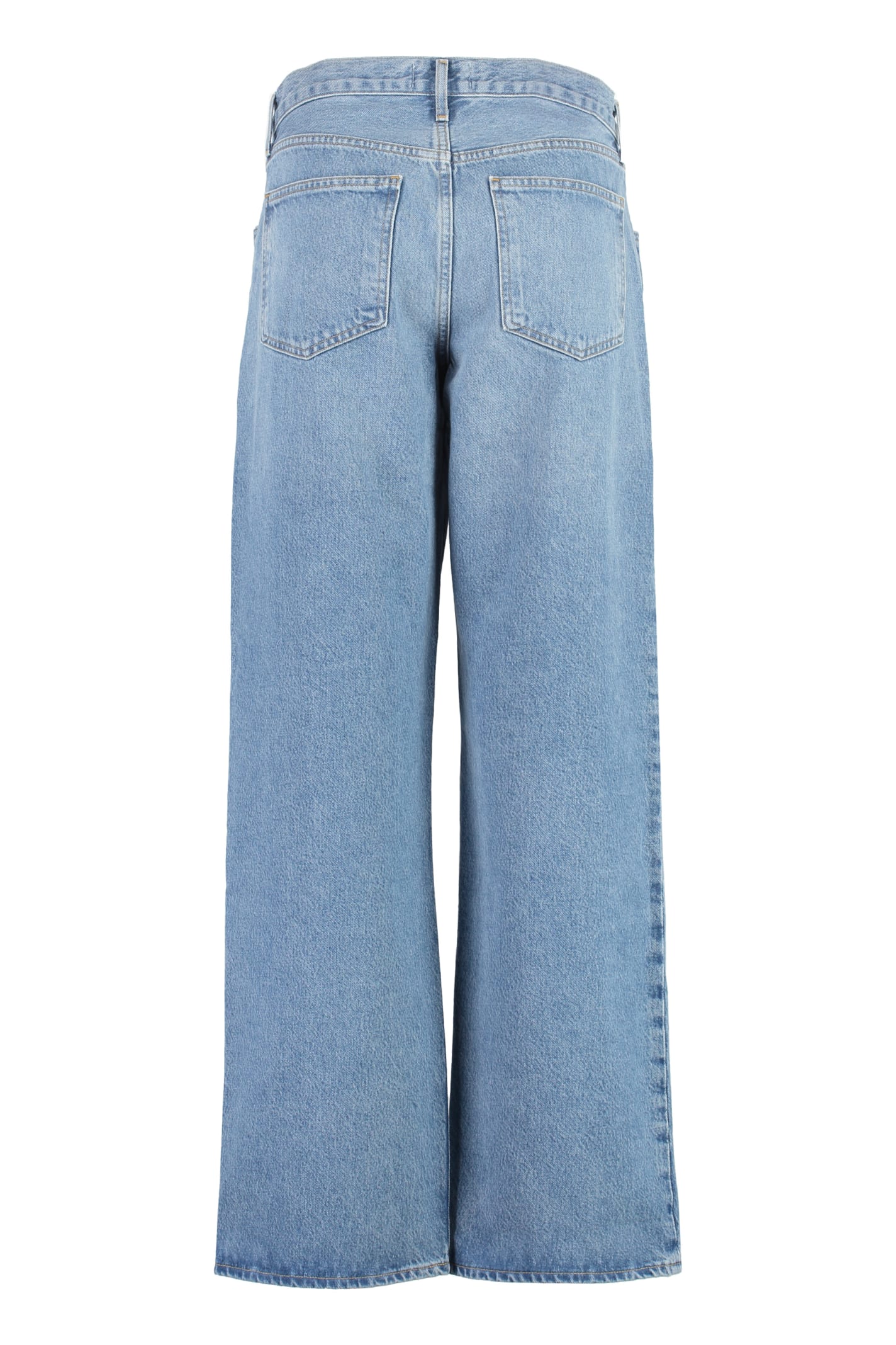 Shop Agolde Fusion Baggy Jeans In Denim