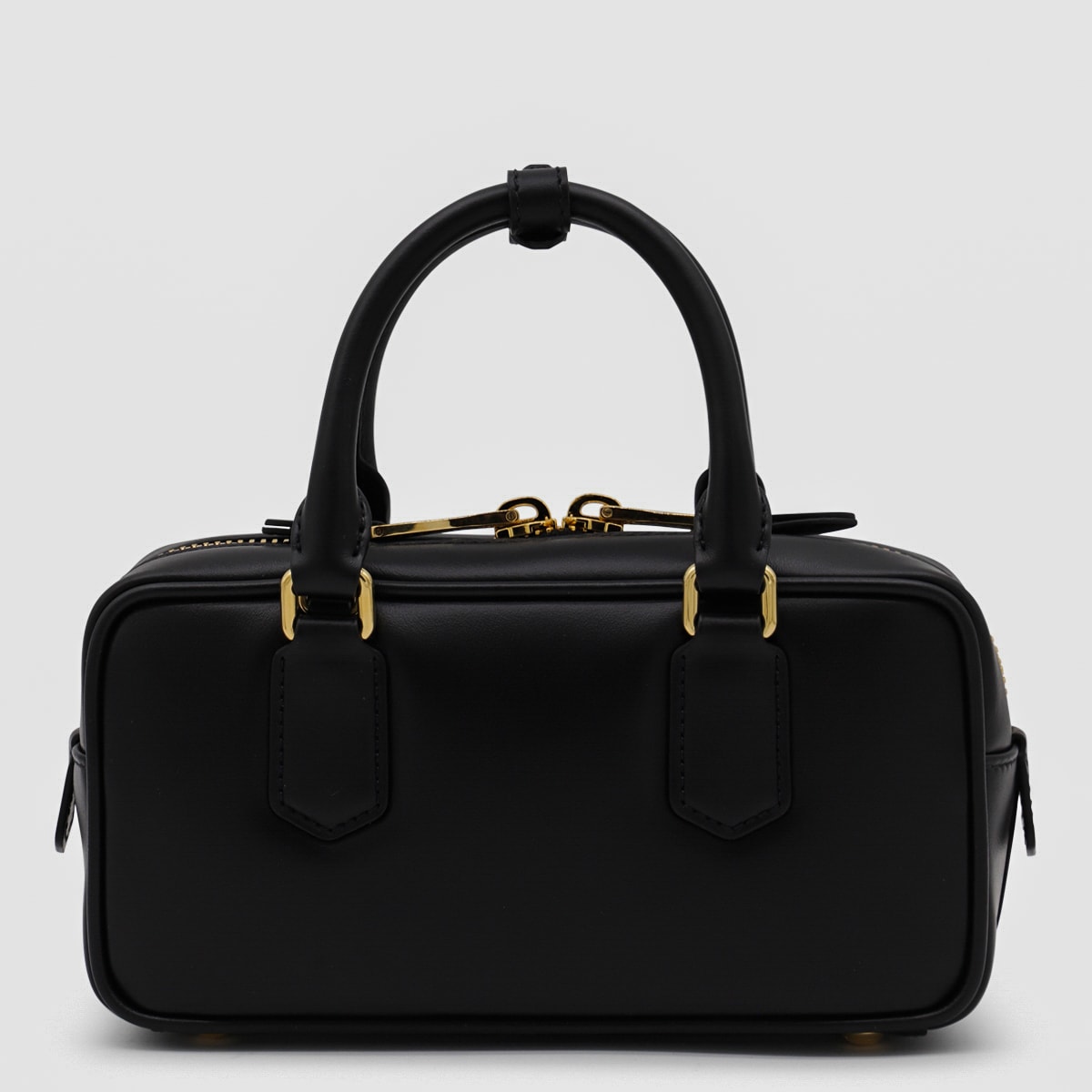 Miu Miu Black Leather Arcadie Crossbody Bag In Black