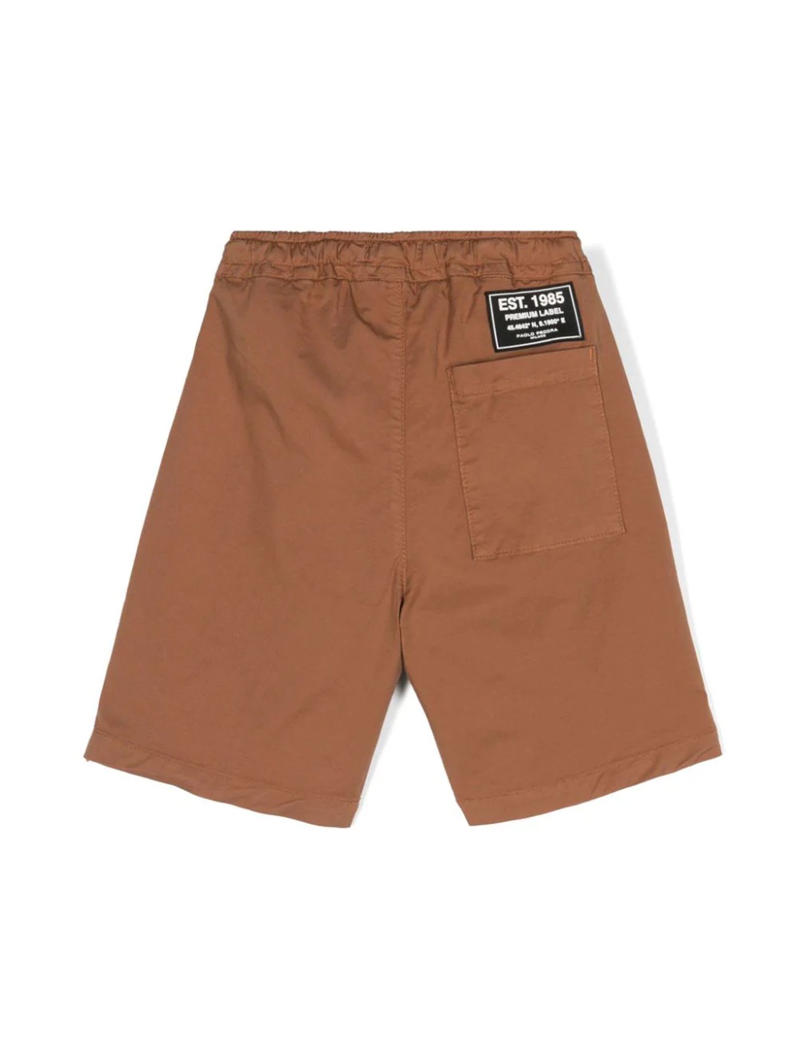 PAOLO PECORA PAOLO PECORA SHORTS BROWN 