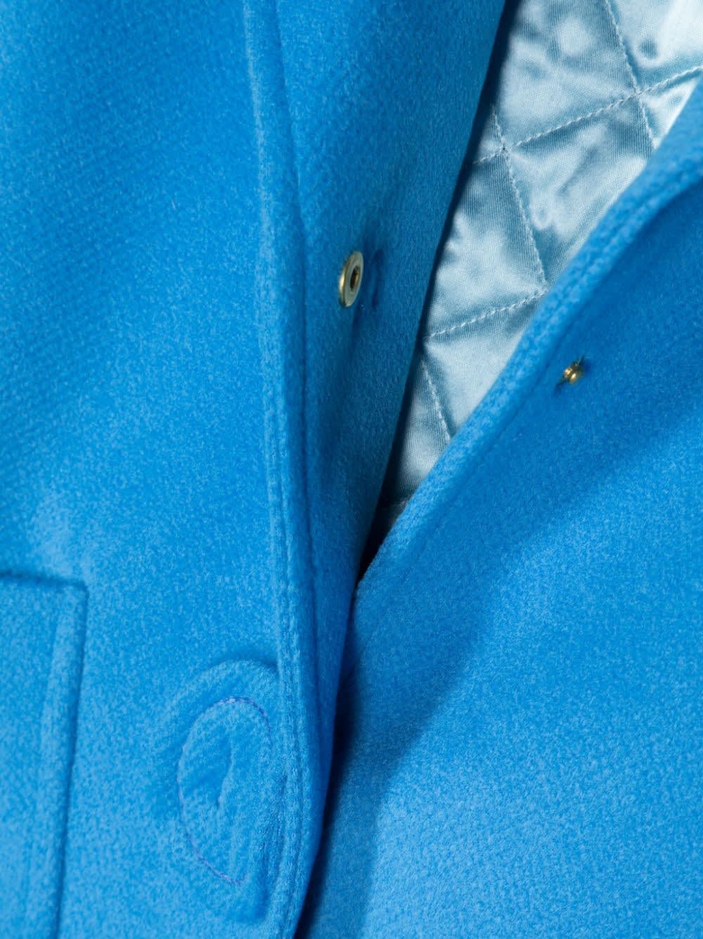 Shop Mimisol Notched-lapels Single-breasted Coat In Blue