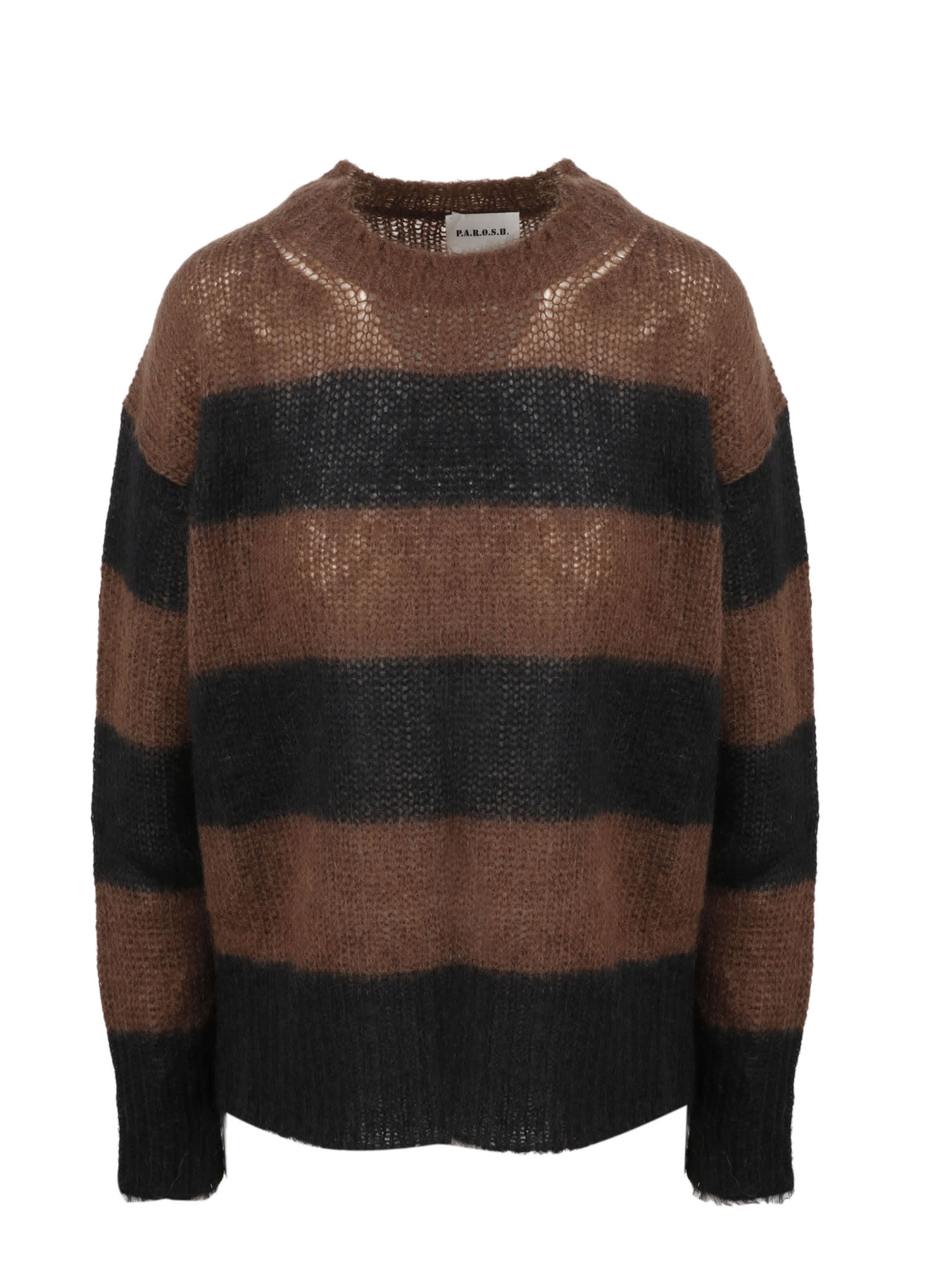 Parosh Striped Mohair Sweater