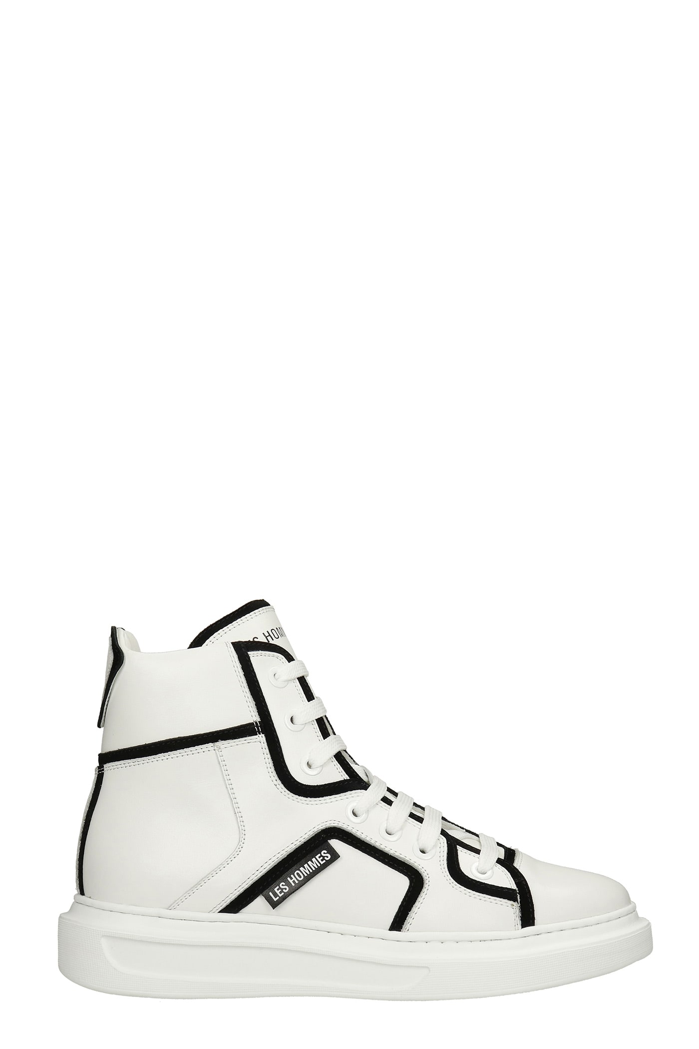 Les Hommes Sneakers In White Leather