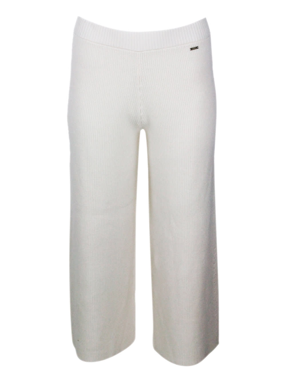 Shop Armani Exchange Pants In Cream