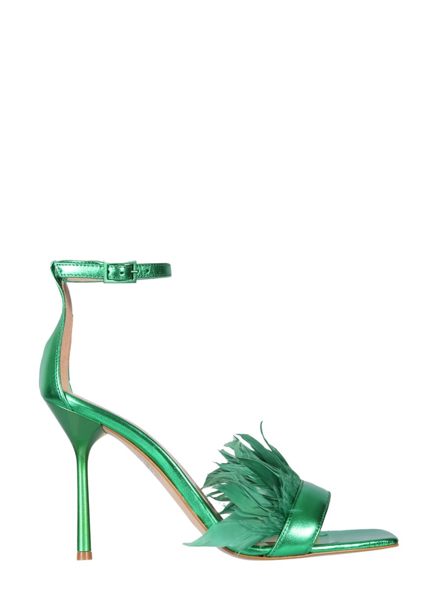 Shop Liu •jo Camelia Sandals In Green