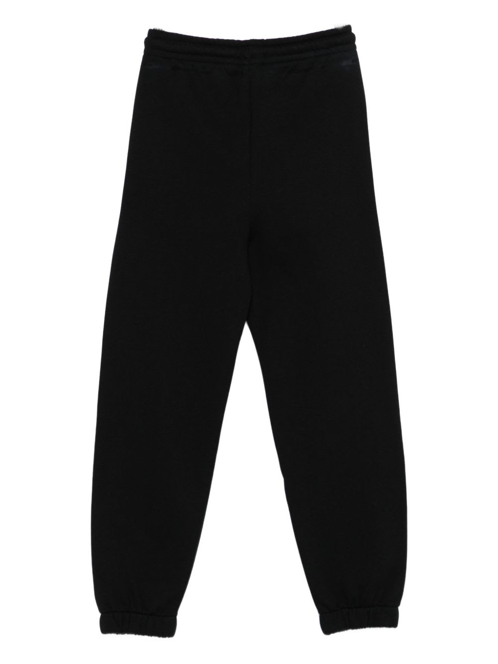 Msgm Logo-print Casual Trousers In Black