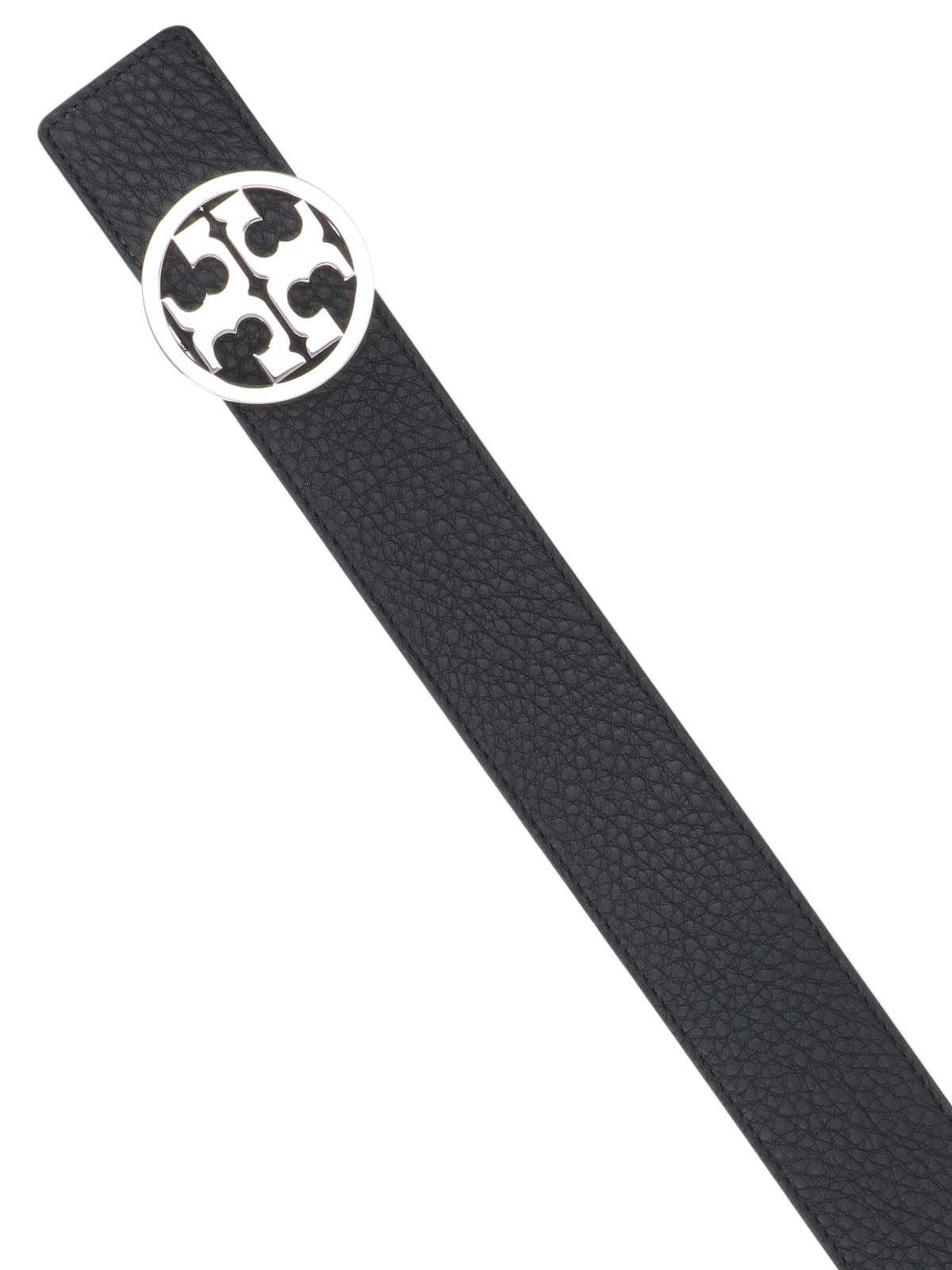 Shop Tory Burch Miller Reversible Belt In Black