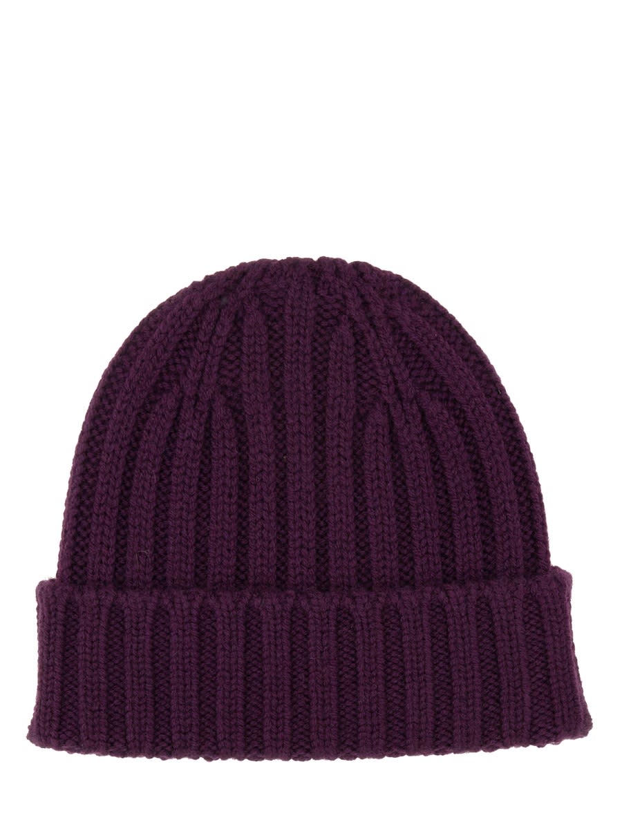 Aspesi Beanie Hat In Purple