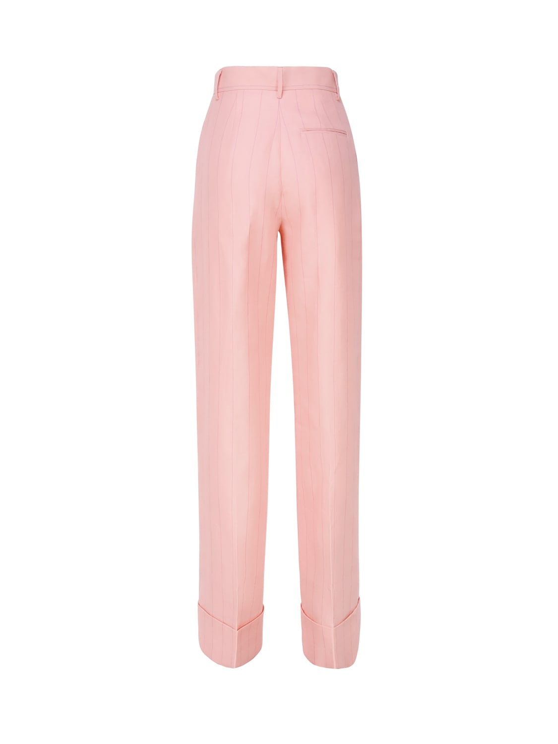 Shop The Andamane Nathalie Trousers In Linen Blend In Pink