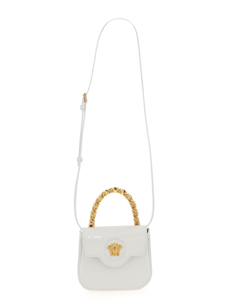 Shop Versace Mini The Jellyfish Bag In White