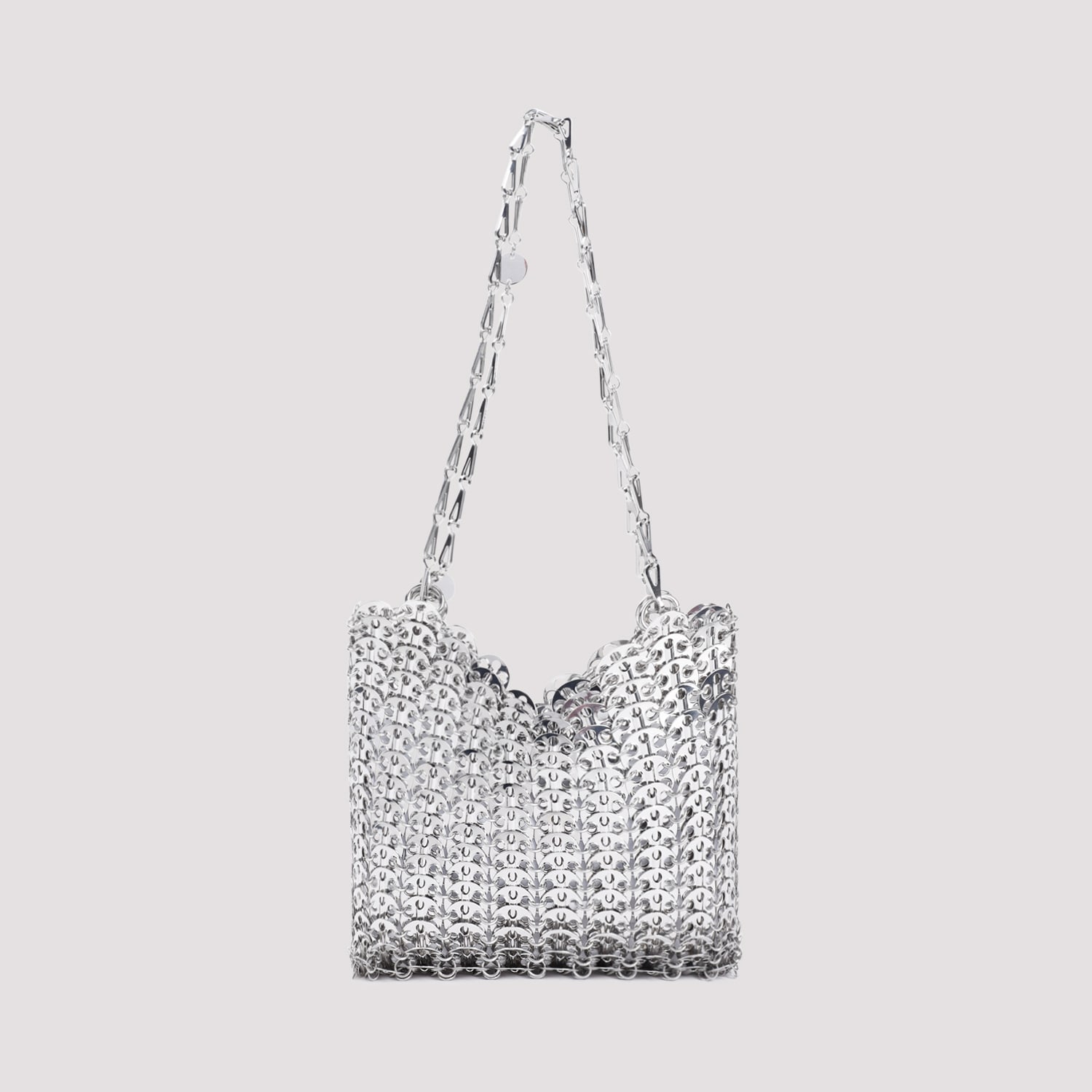 Shop Rabanne 1969 Clutch In Silver