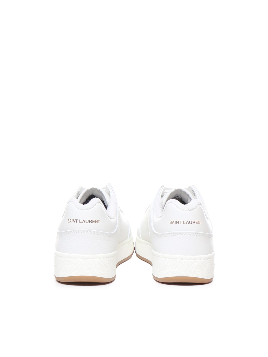 Shop Saint Laurent Sneakers Sl/61 In Calfskin In White