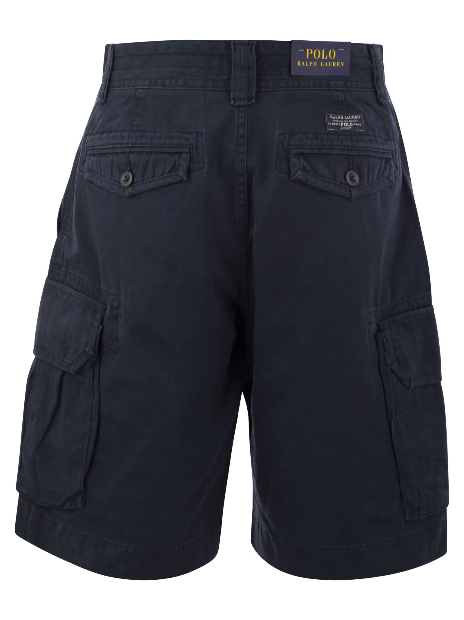 Shop Polo Ralph Lauren Classic Fit Twill Cargo Short In Navy Blue