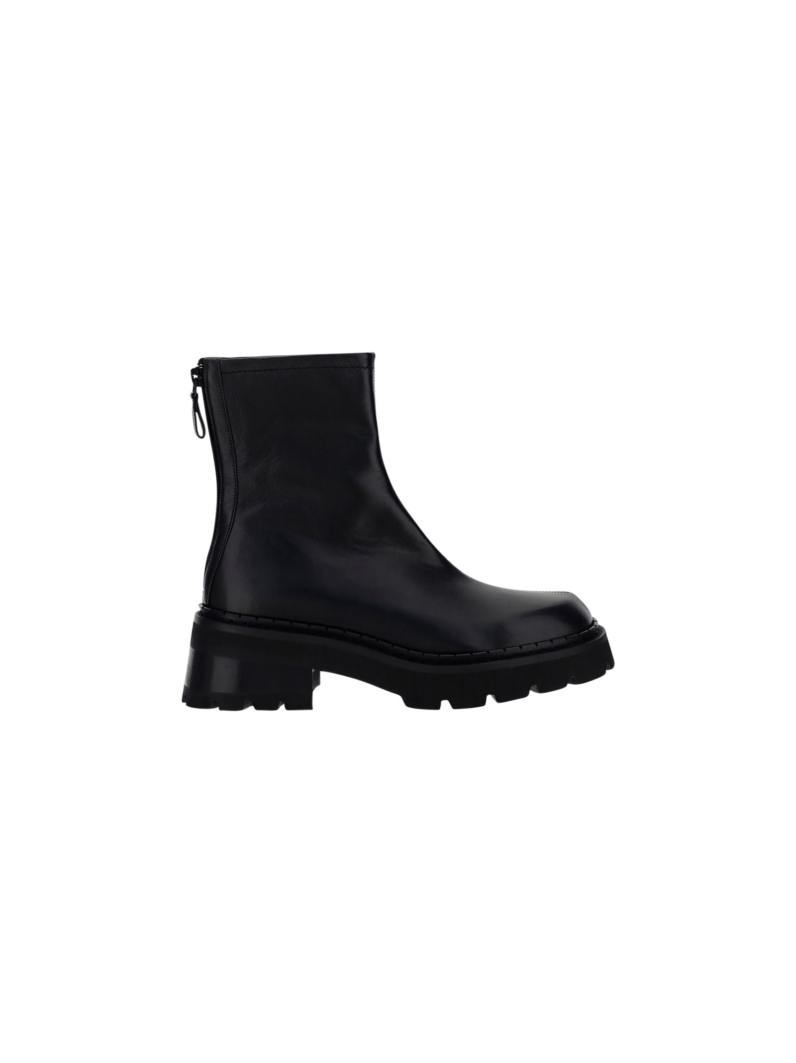 By Far 50mm Alister Leather Ankle Boots In Black ModeSens