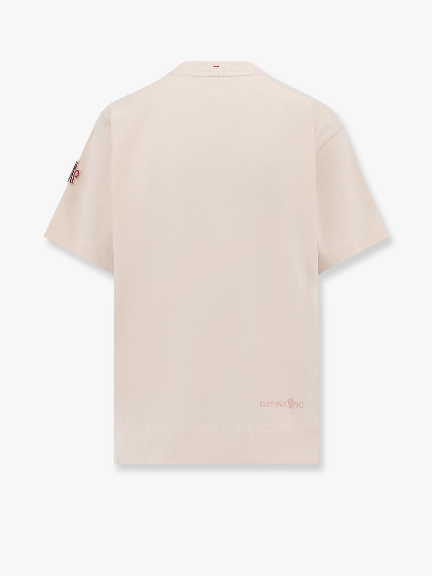 Moncler T-shirt In Cotone Con Logo Frontale In White