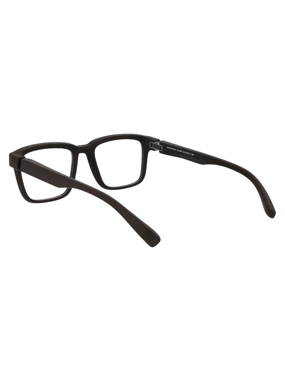 Mykita Helicon Rectangle Frame Glasses In 355