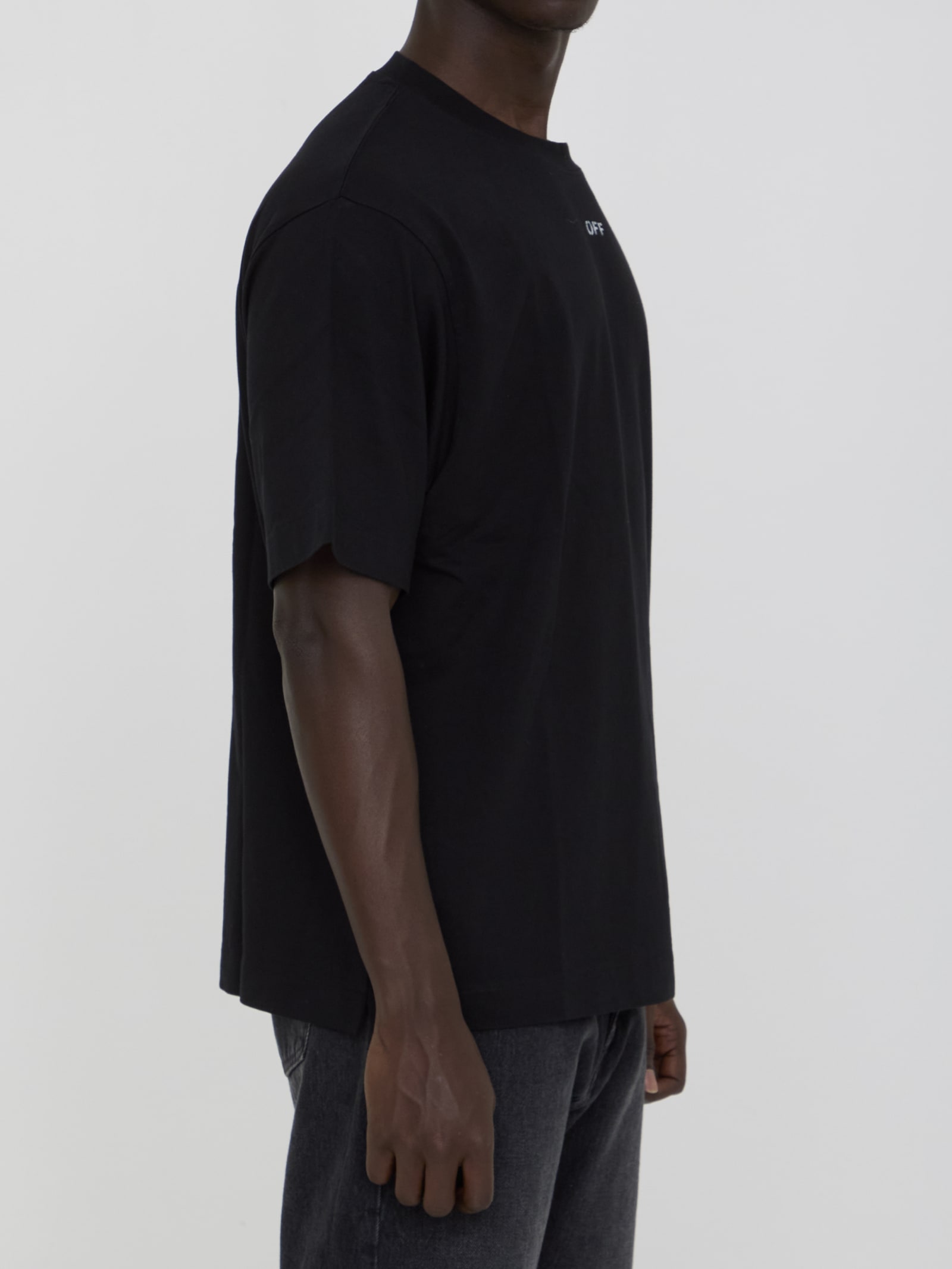 Shop Off-white Off Stamp Skate T-shirt In Black