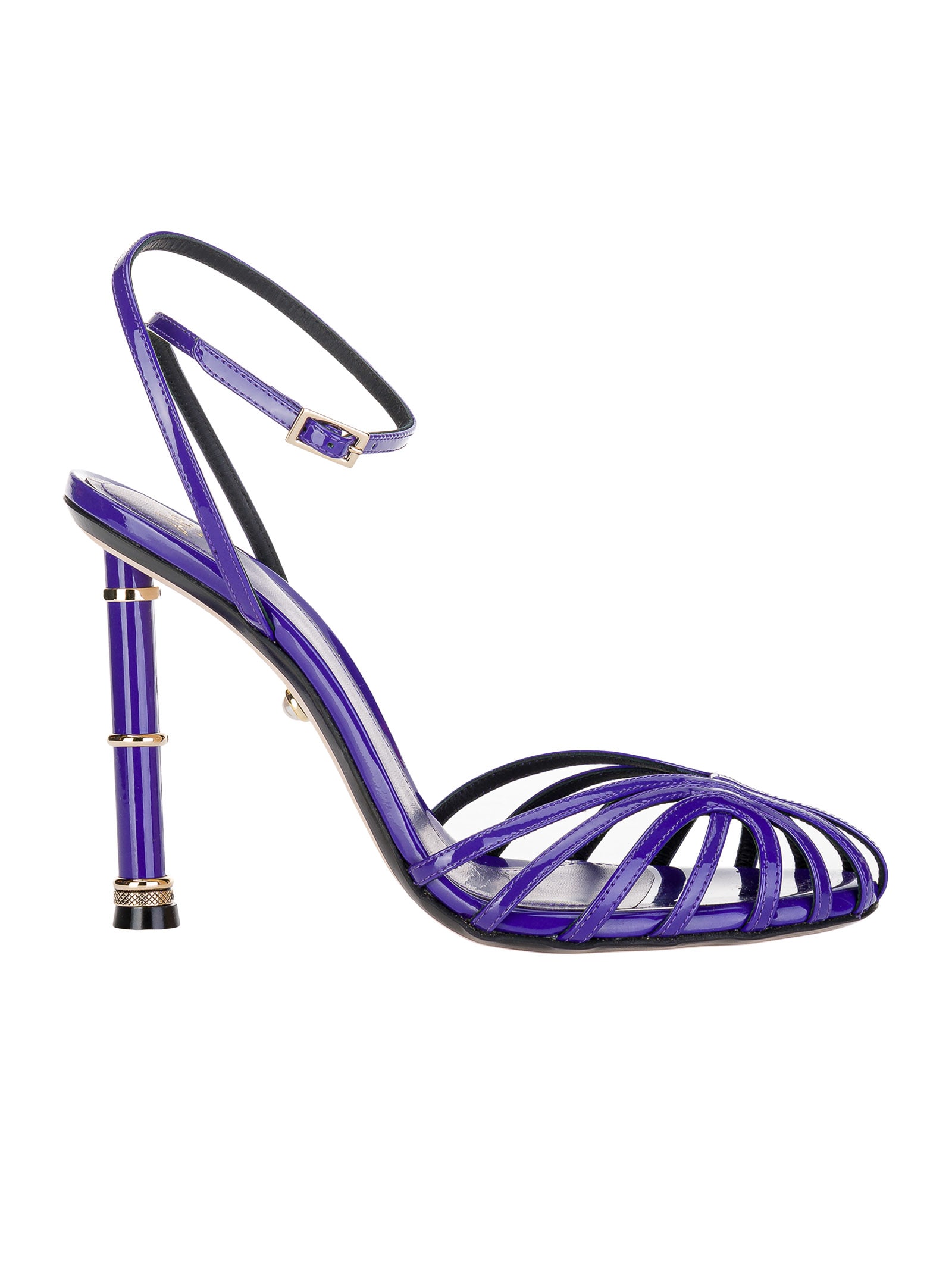Alevì Purple Patent Diletta Sandals