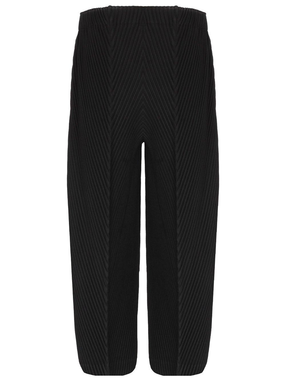 Homme Plissé Issey Miyake Pleated Cropped Trousers