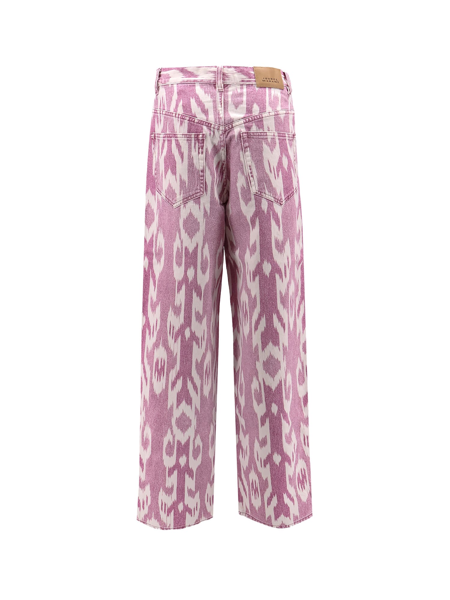 Isabel Marant Étoile Isabel Marant Etoile Women Printed Denim Joanny Jeans In Pink