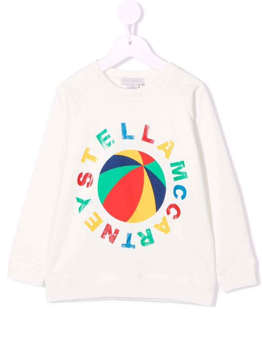 Stella McCartney Kids White Cotton Sweatshirt With Logo