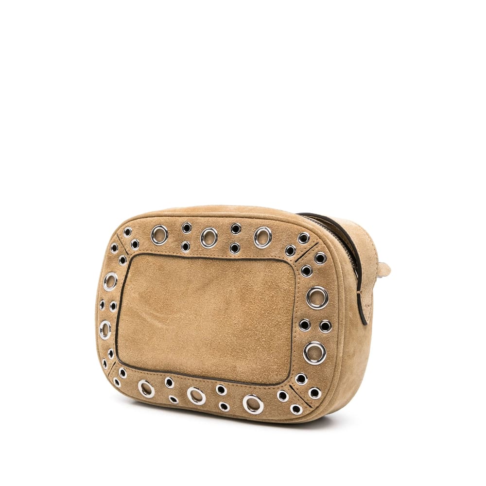 Valentino Nellcote Suede Crossbody In Neutral