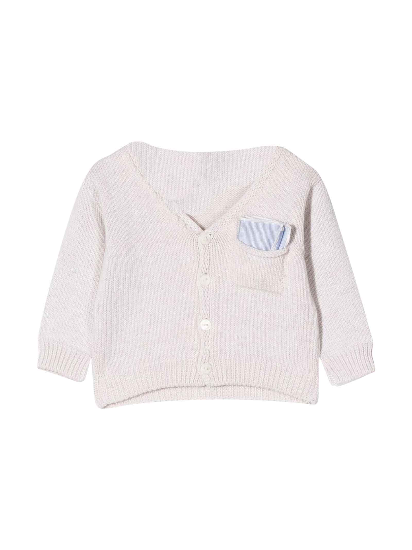 LA STUPENDERIA SAND CARDIGAN BABY BOY