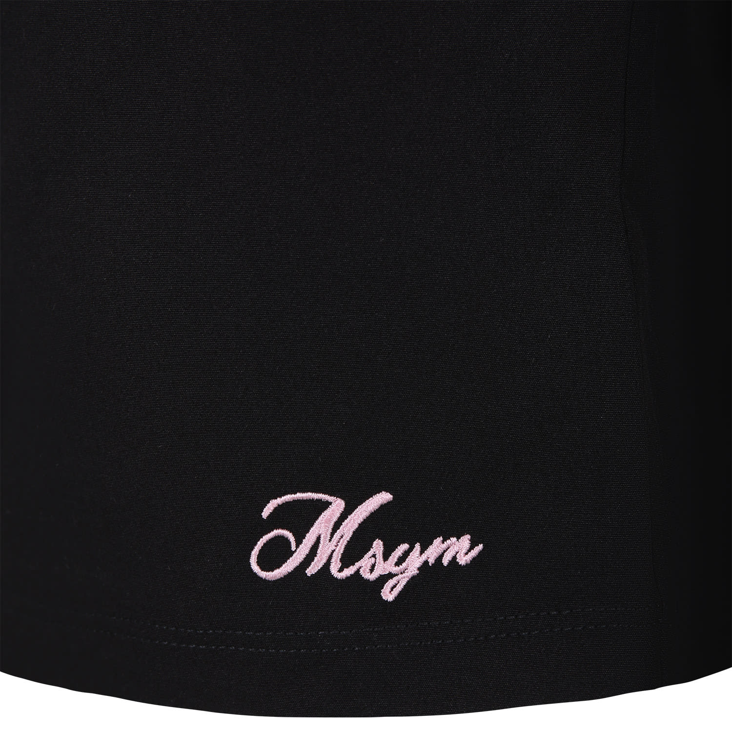 Shop Msgm Black Top For Girl With Logo