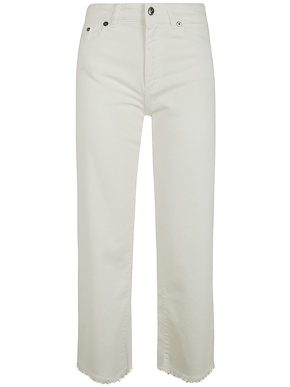 Antonelli Salvatore Jeans With Fringes In White