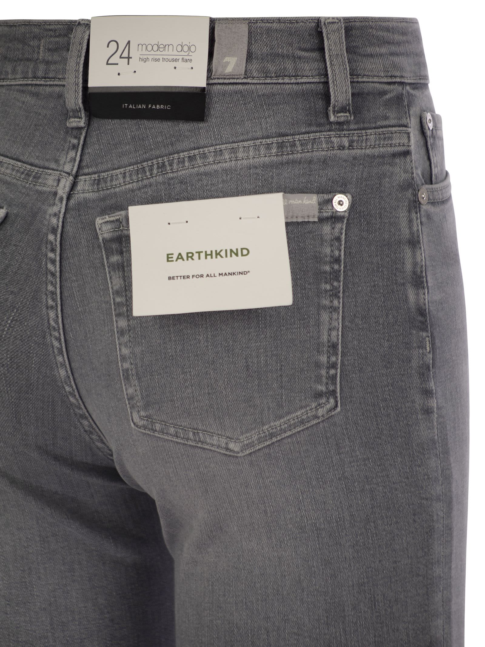 7 For All Mankind Modern Dojo Closing Act Grey In Denim Grey