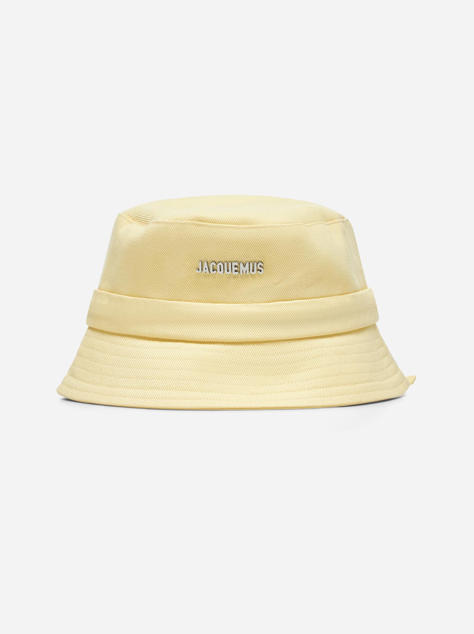 Jacquemus Le Bob Gadjo Drawstring Bucket Hat In Yellow