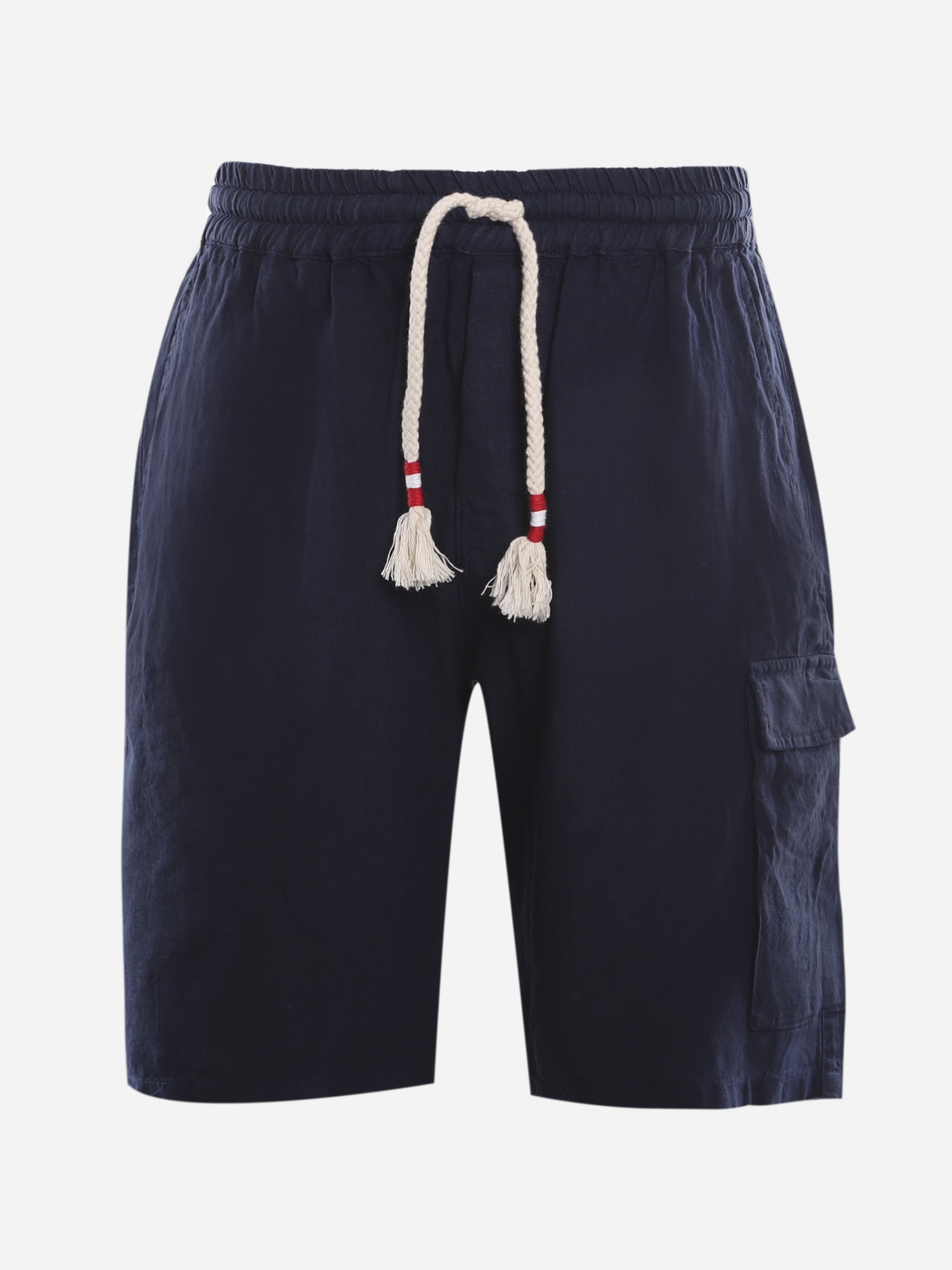 MC2 Saint Barth Bermuda Shorts With Drawstring Made Of Linen