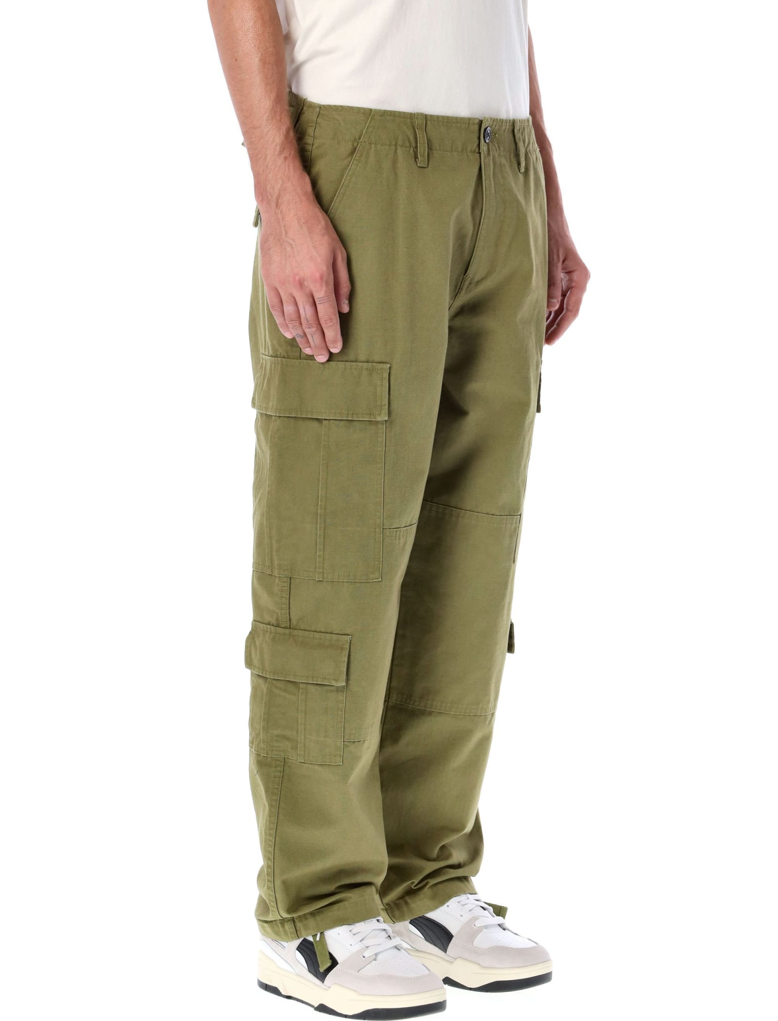 Stussy Ripstop Surplus Cargo Trousers In Vintage Olive | ModeSens