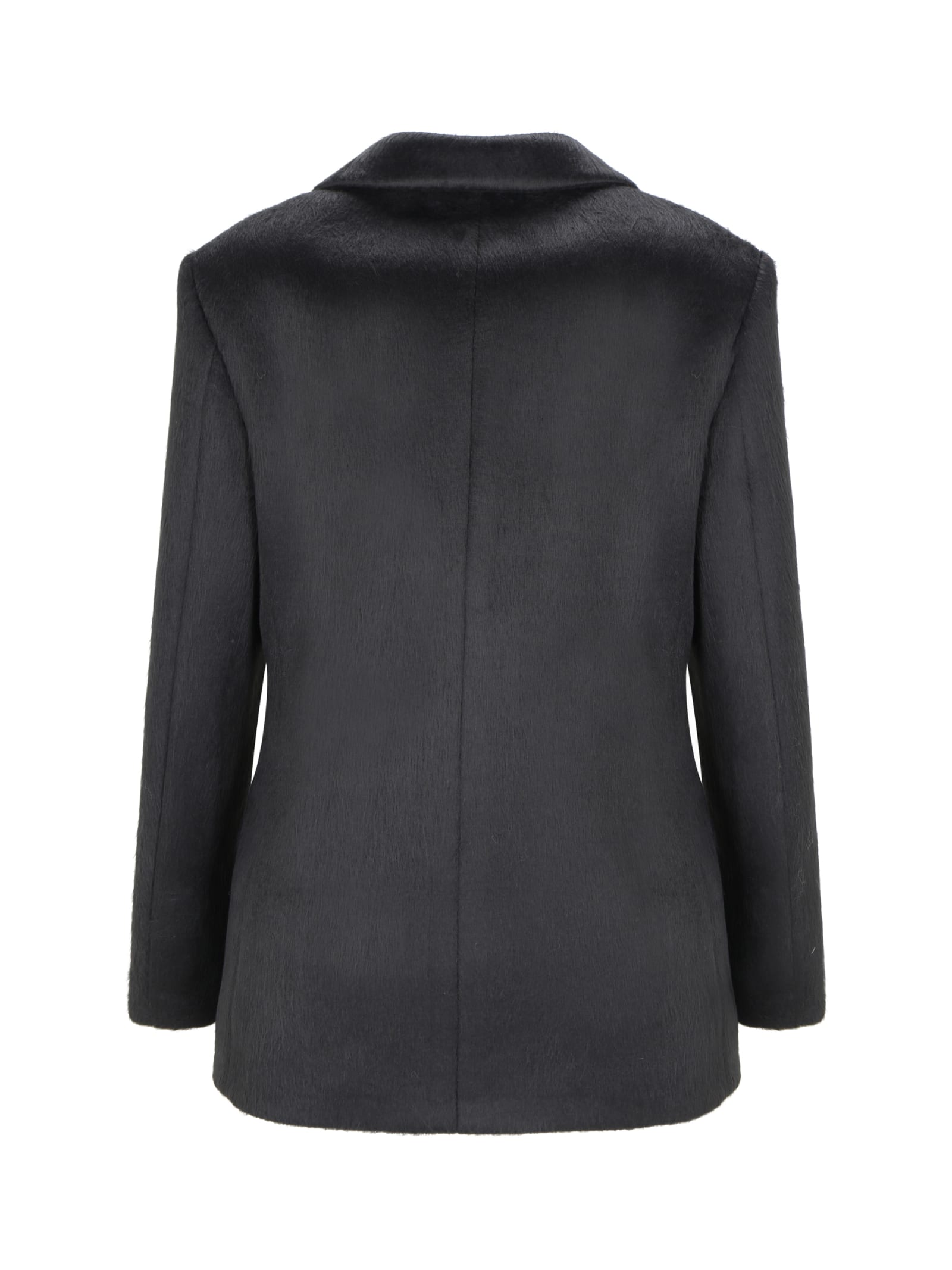 Shop Msgm Blazer Jacket In Black