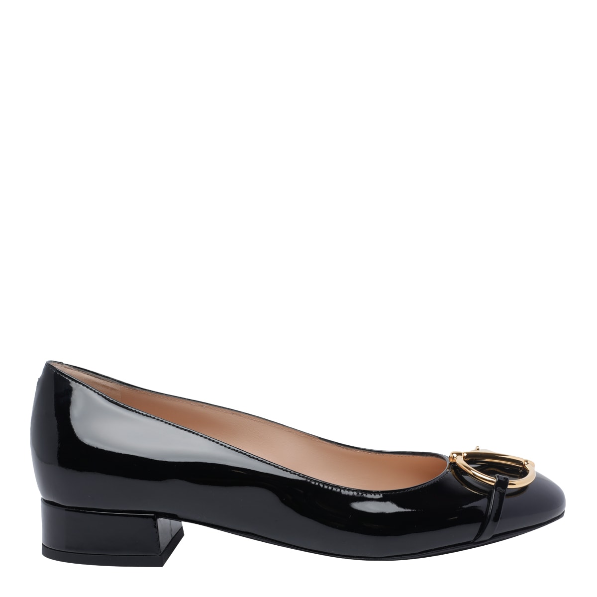 Gucci Half Horsebit Ballet Flats In Black
