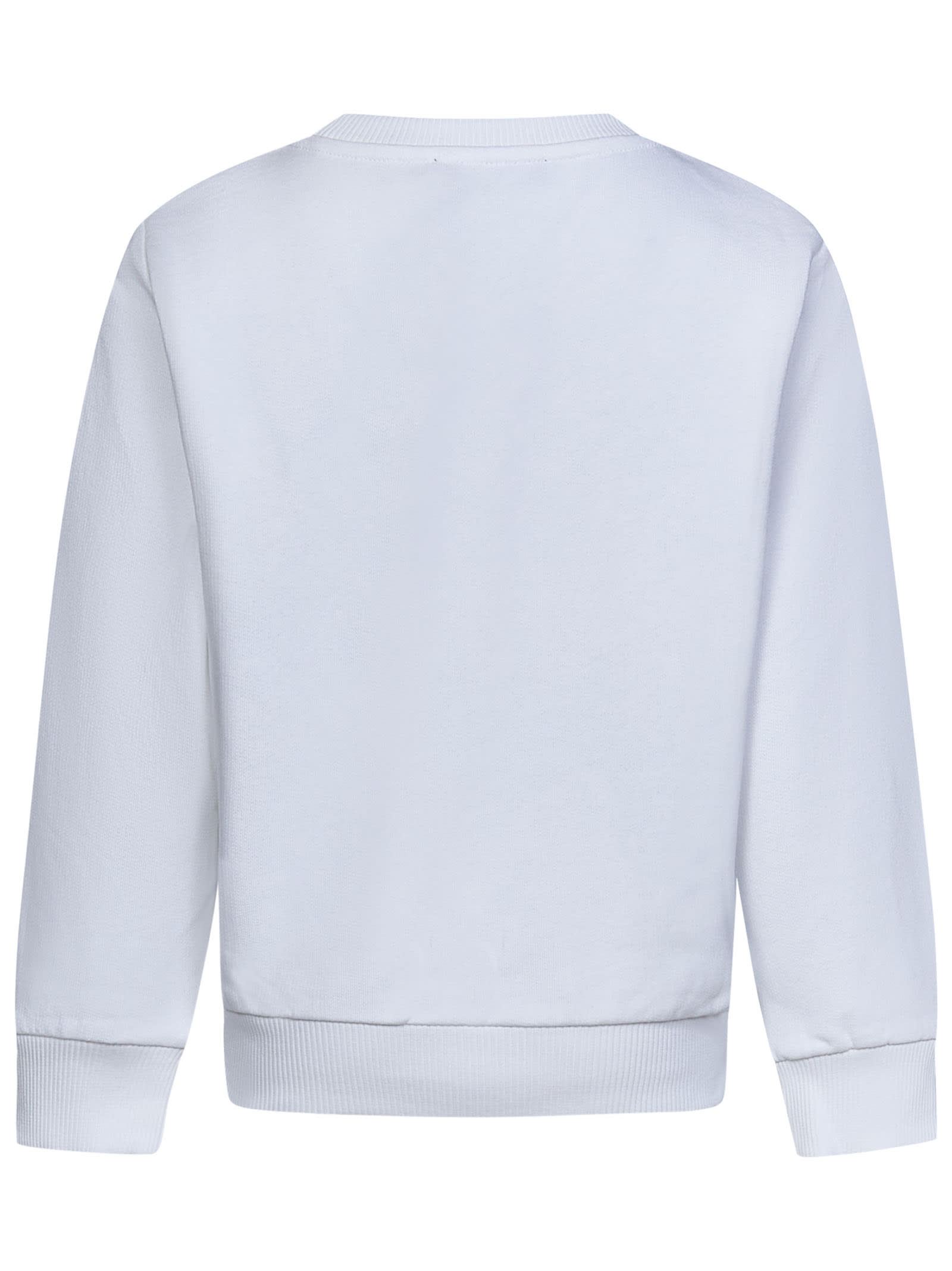 Shop Balmain Sweatshirt In White/black