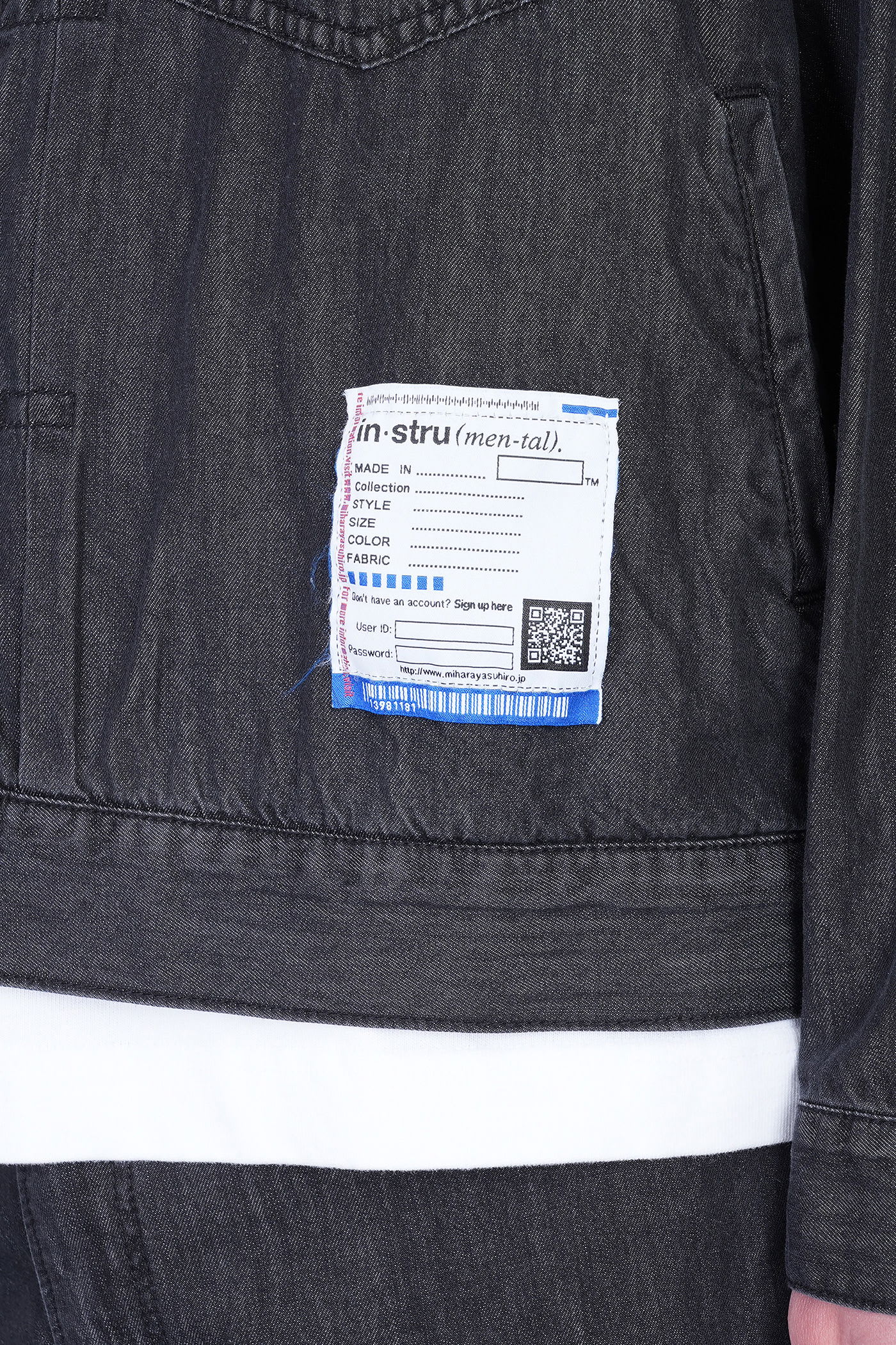 Miharayasuhiro Denim Jackets In Black Cotton In Black