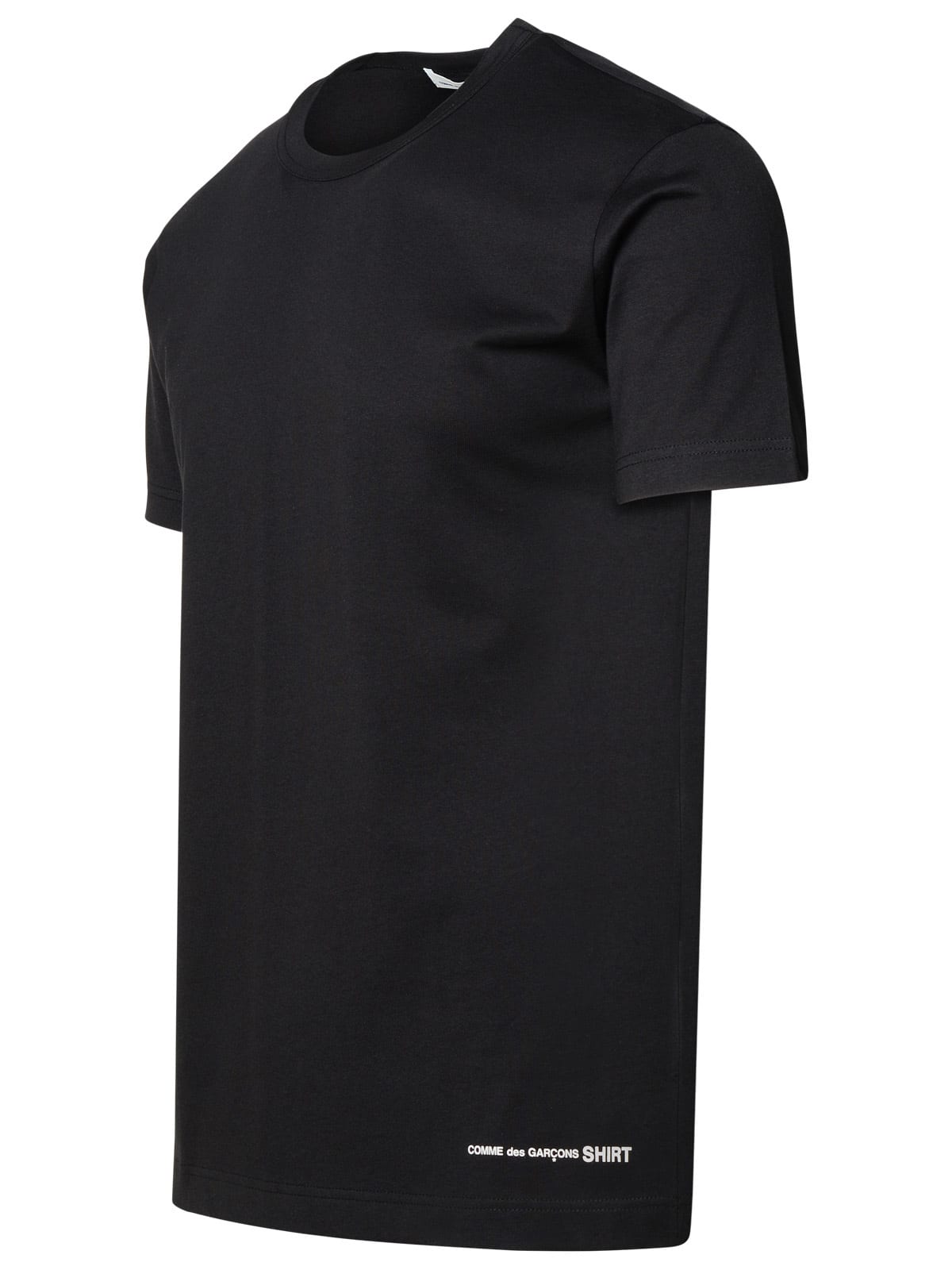 Shop Comme Des Garçons Shirt Black Cotton T-shirt