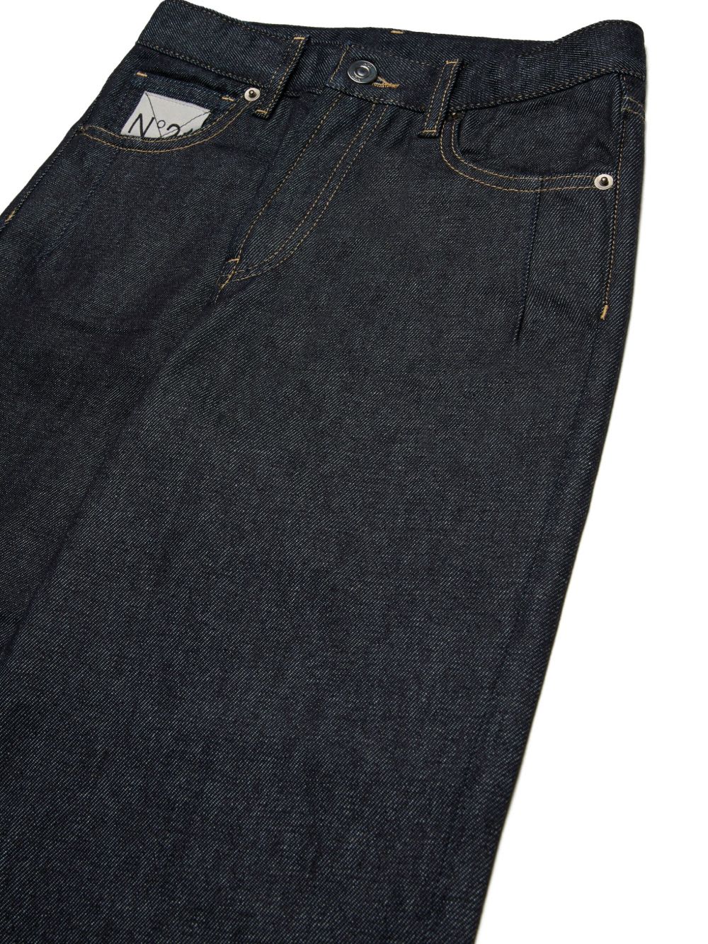 N°21 Nº21 Kids Embroidered Jeans In Black