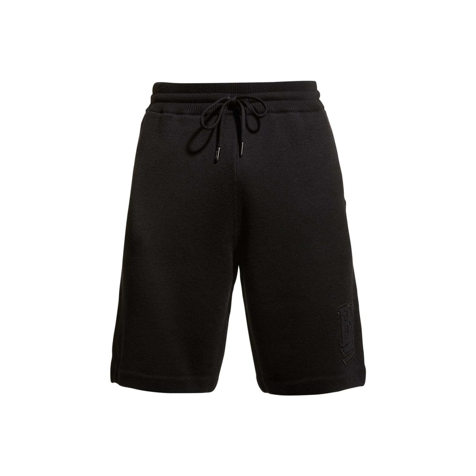 Shop Burberry Wool Shorts In Black