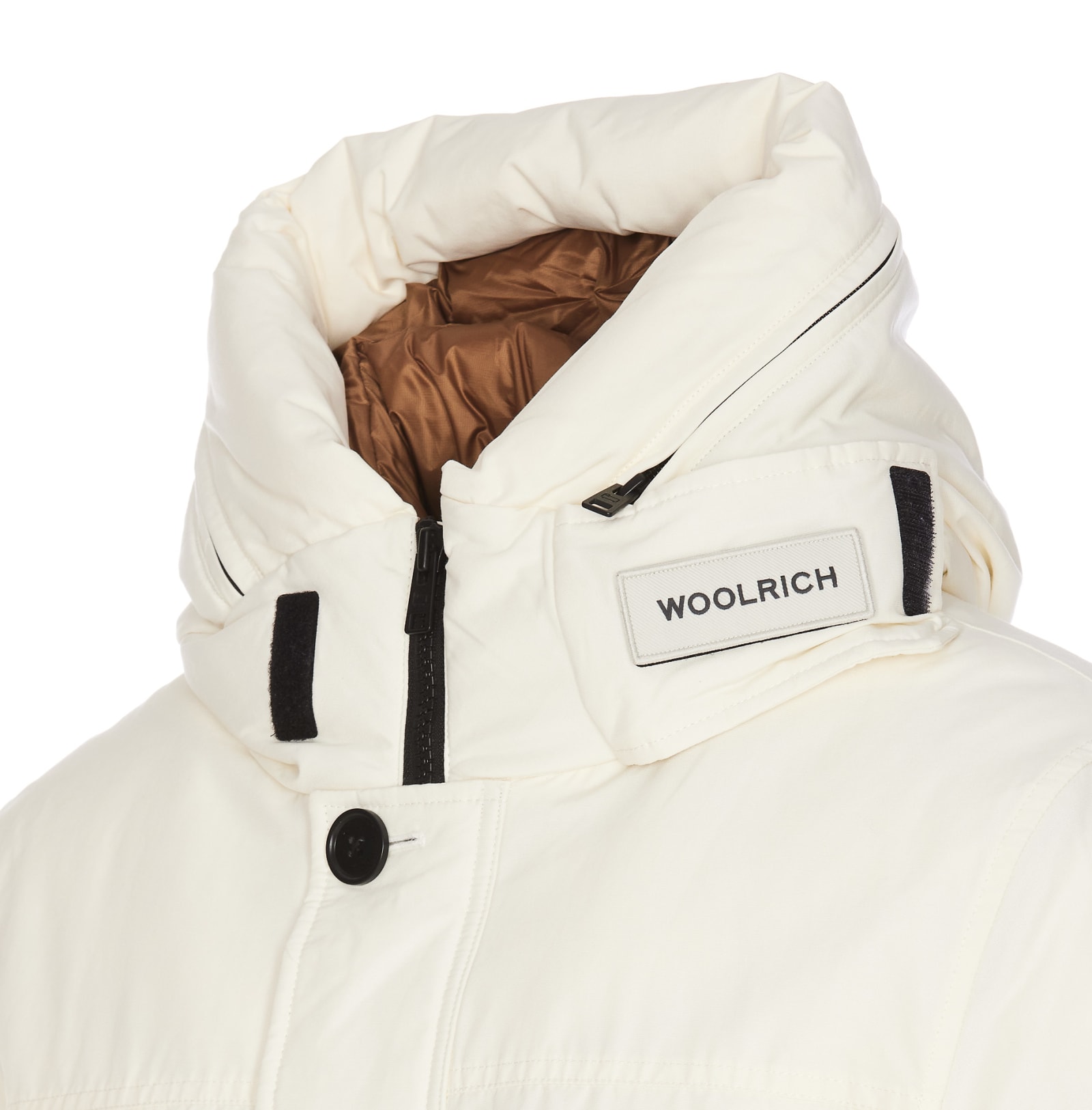 Shop Woolrich Ramar Arctic Parka In Yellow Cream